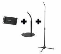 Durable TWIST COMBI - Handy/Smartphone - Tablet/UMPC - Aktive Halterung - Tisch/Bank - Drinnen - Draußen - Schwarz