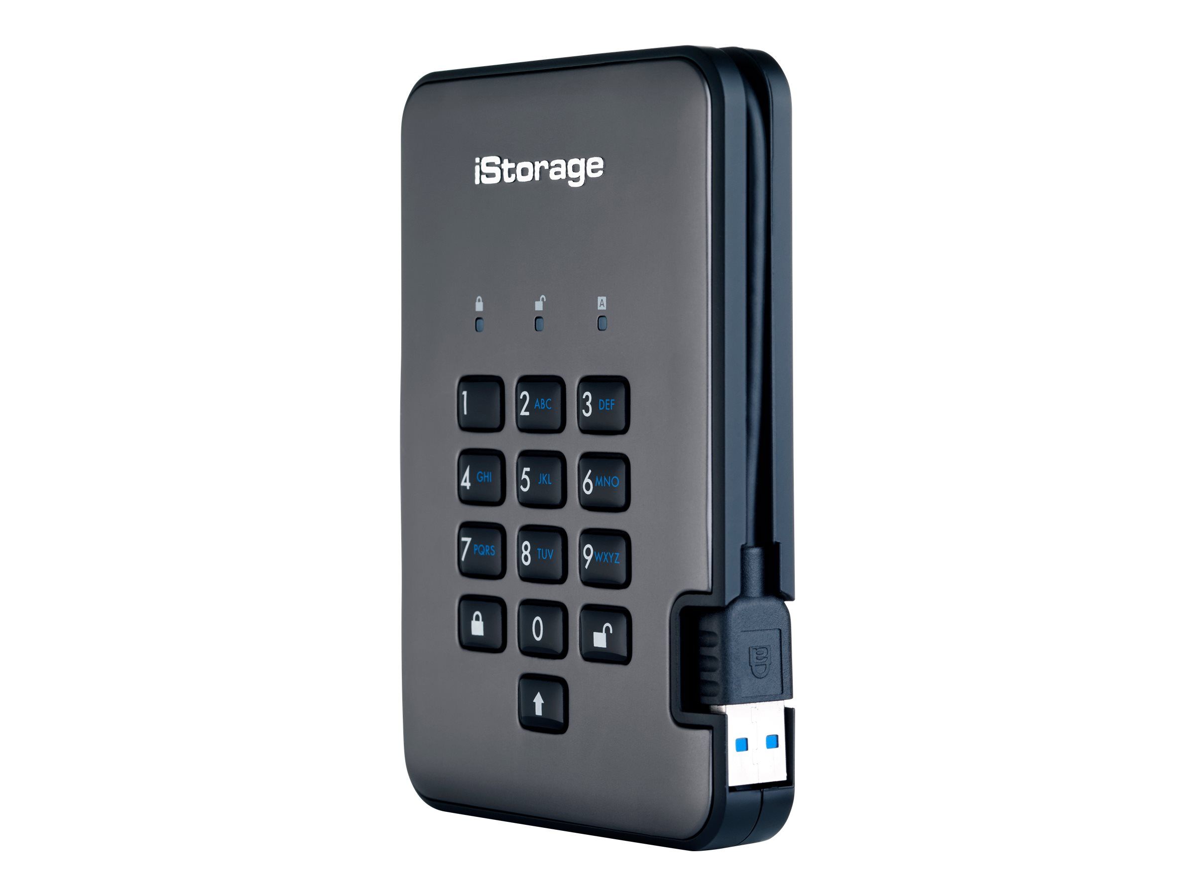 iStorage diskAshur PRO² - Festplatte - verschlüsselt - 2 TB - extern (tragbar)