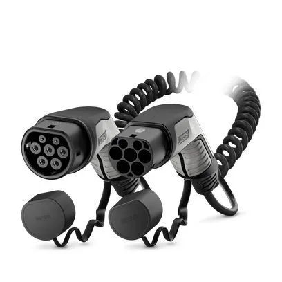 PHOENIX CONTACT AC-Ladekabel 3ph, 20 A, 480V, 4m, Typ2, schwarz, spiralisiert