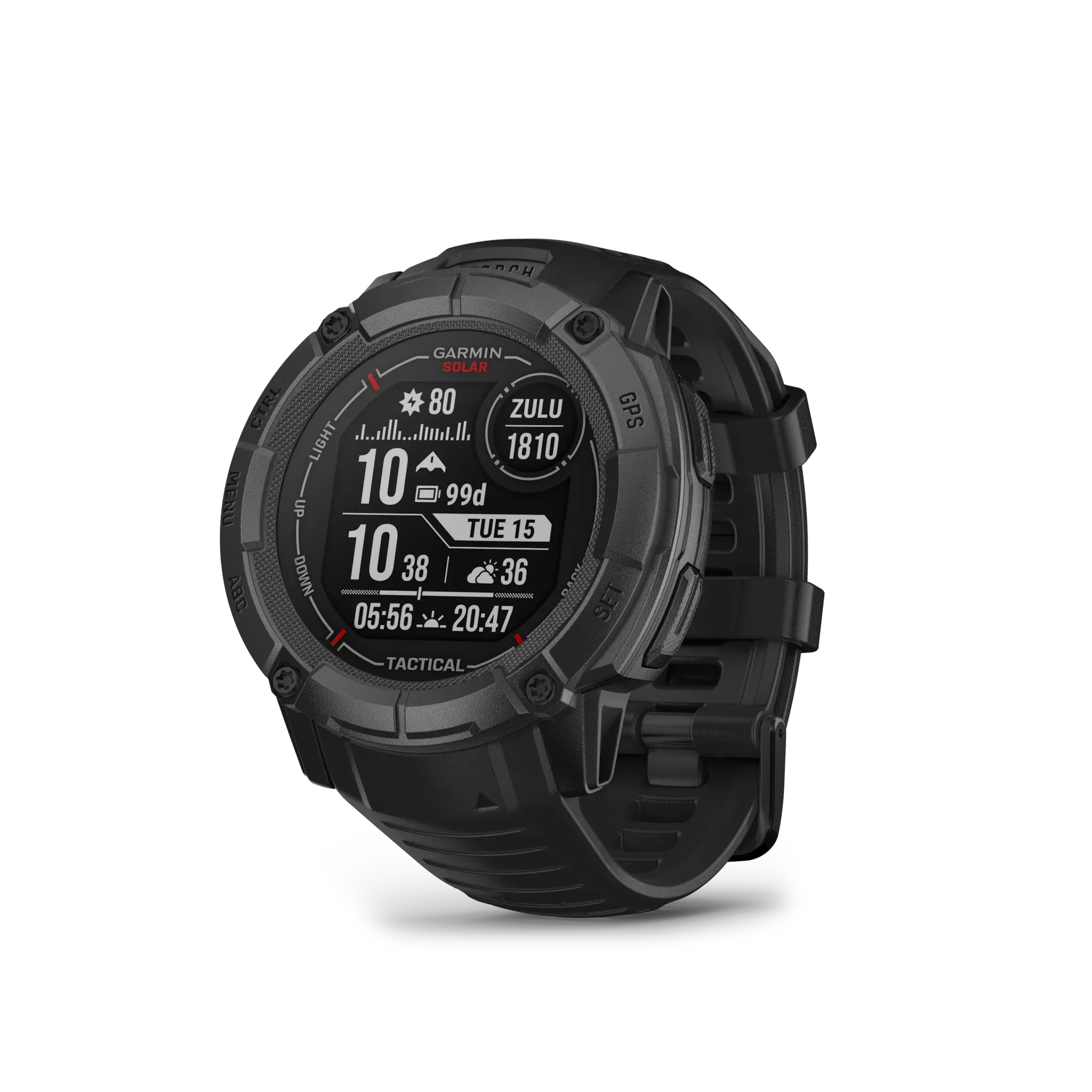 Garmin Instinct 2X Solar-Tactical Edition, Schwarz