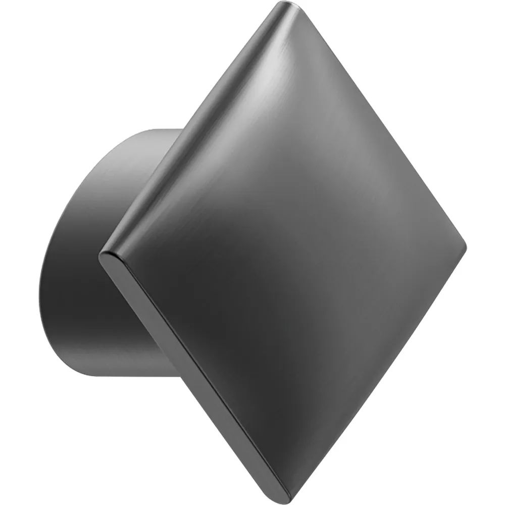 Furnipart Möbelknopf Flow Breite 30 mm, Höhe 30 mm, Zinkdruckguss, gun-metal