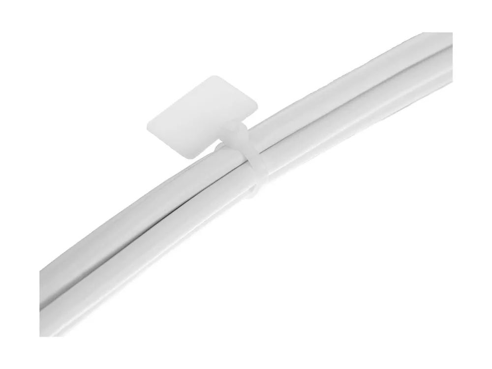 InLine Kabelbinder mit Markierfeld aussen - Länge 200mm - Breite 2,5mm - 100 Stück