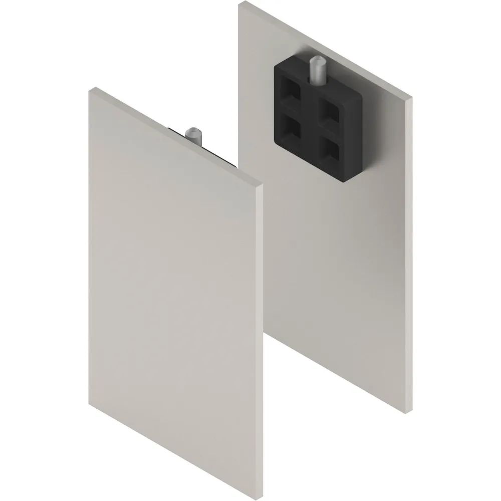 SOLIDO 100/HELM Abdeckkappen-Set Technikblende Abstandsprofil 15 Edelstahl