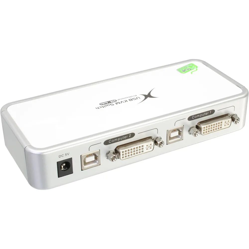 InLine KVM Switch - DVI - 2-fach - USB (4-fach) - mit Audio