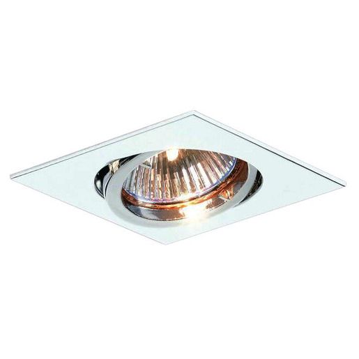Planlicht NV-EINBAUSPOT 1XGU5,3 MAX.50W / PLANLI QUADRATISCH WEIß 740016WS-V1