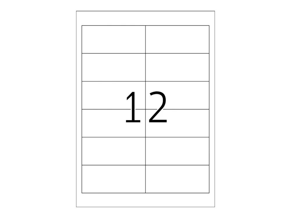 HERMA Premium - Papier - matt - permanent selbstklebend - weiß - 97 x 42.3 mm 2400 Etikett(en) (200 Bogen x 12)