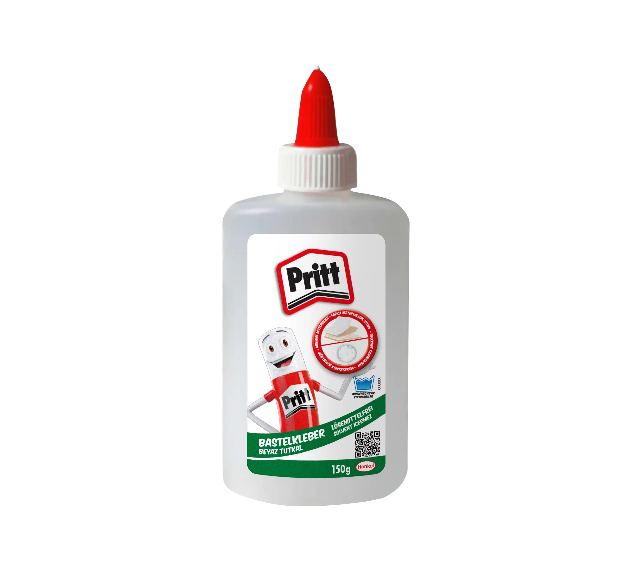 Henkel Pritt Bastelkleber, Flasche, 150g