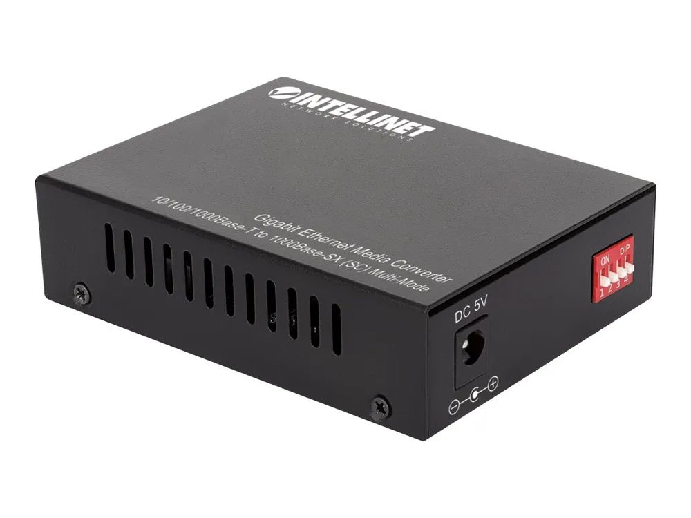 Intellinet Medienkonverter - 1GbE - 10Base-T, 1000Base-SX, 100Base-TX, 1000Base-T