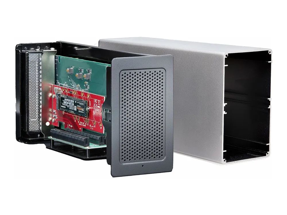 StarTech.com Thunderbolt 3 PCIe Expansion Chassis, Enclosure Box W/Dual PCI-E Slots, External PCIe Slots for Laptops/Desktops/All-In-Ones, 8K/4K Output Via TB3/DP 1.4 Ports - For PCI Express Cards (2TBT3-PCIE-ENCLOSURE)