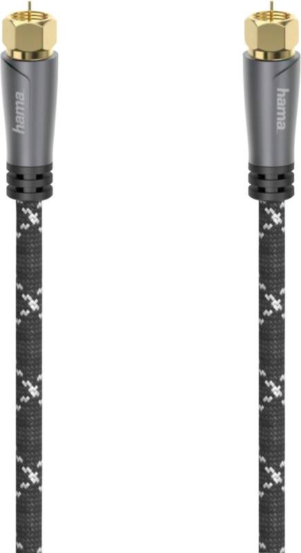 Hama 205078 SAT-Anschlusskabel, 120 dB, 3.0m
