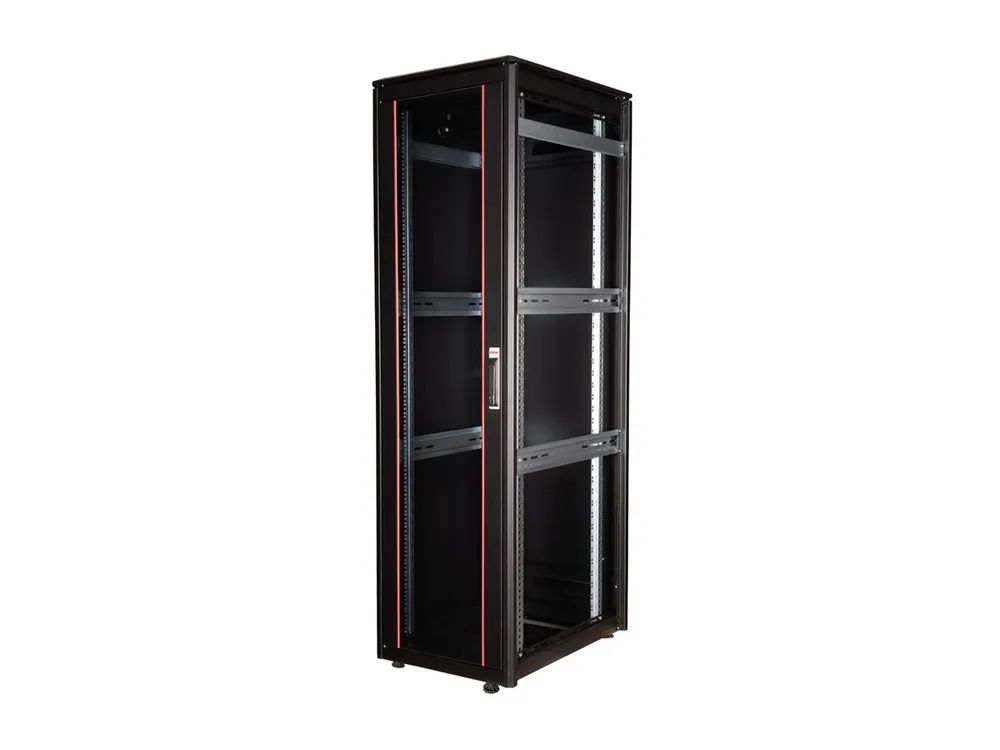 ROLINE Pro - Schrank Netzwerkschrank - mit Glastür, 600 x 800 mm (B x T)
