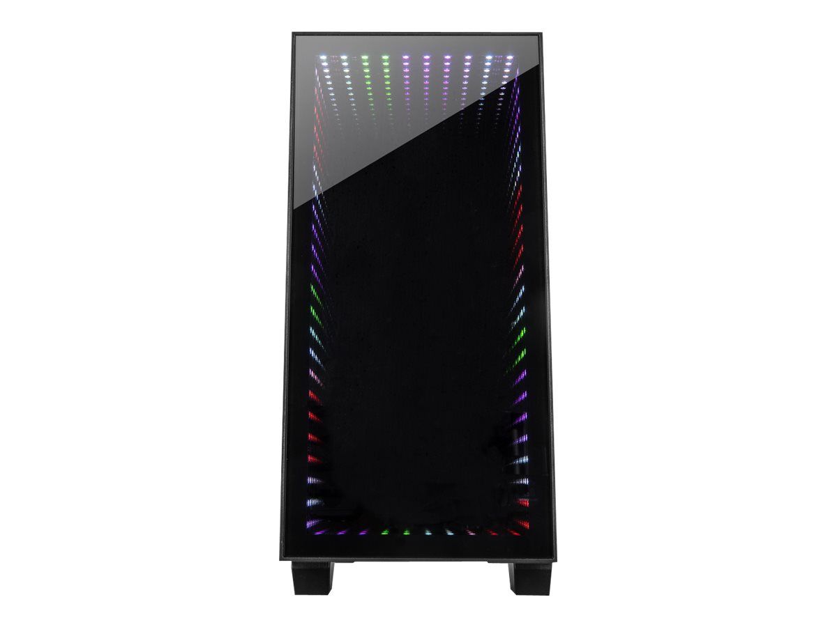 Inter-Tech X-608 Infinity Micro - Tower - micro ATX - Seitenteil mit Fenster (gehärtetes Glas)