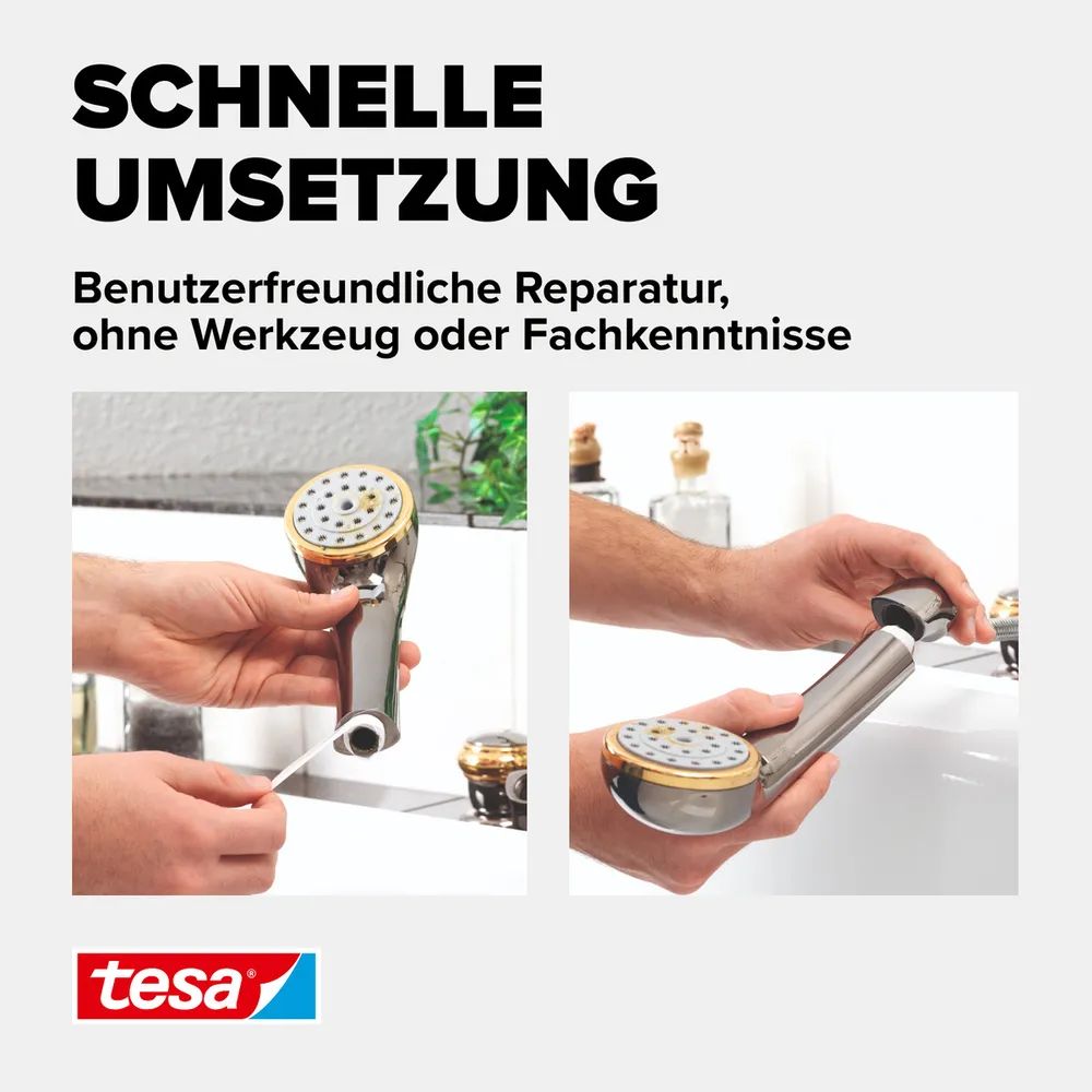 tesa® Stopwater Tape 12 m x 12 mm, gegen Feuchtigkeit