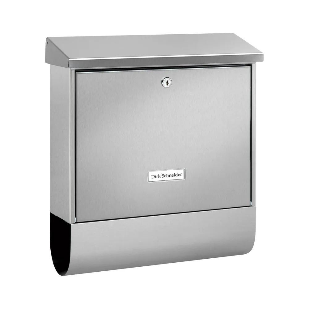Burg-Wächter BURG Briefkasten NORDLAND-SET - mit Zeitungsbox, Edelstahl rostfrei
