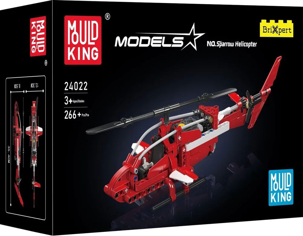 Br1cks GmbH MoULD KING Sparrow Helicopter