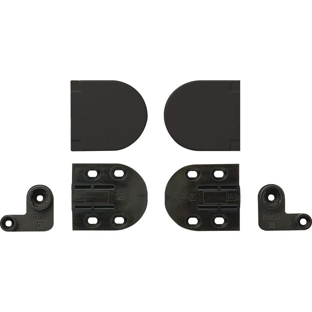 LAMP® Deckelscharnier HG-JHM16-34 klein; Aluminium/Kunststoff schwarz