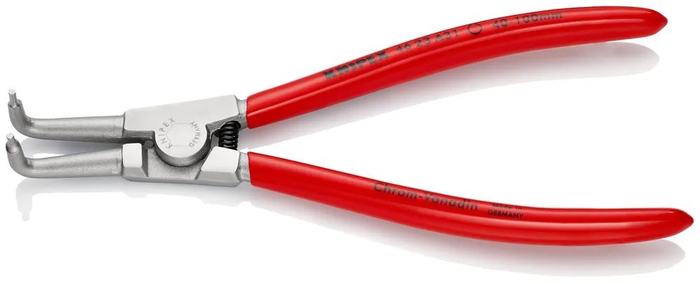 KNIPEX Sicherungsringzange für Außenringe auf Wellen mit Kunststoff überzogen verchromt 200 mm