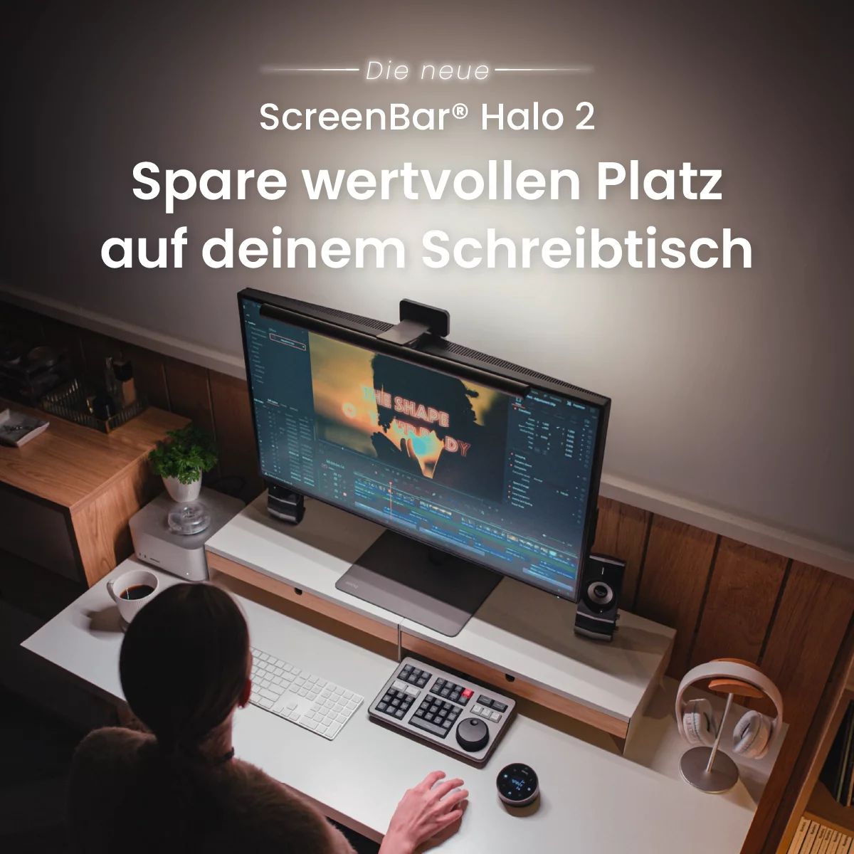 BenQ ScreenBar Halo 2 LED Monitor Light