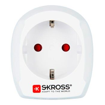 SKROSS Reisestecker "Europe to UK" (Einzelartikel), Weiß