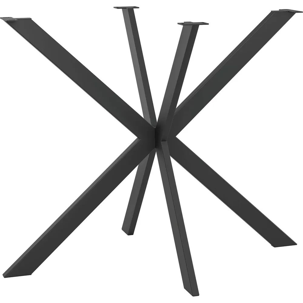 Edi Light GmbH  Tischgestell Etsi sternförmig, Länge 890 mm, Stahl schwarz strukturiert