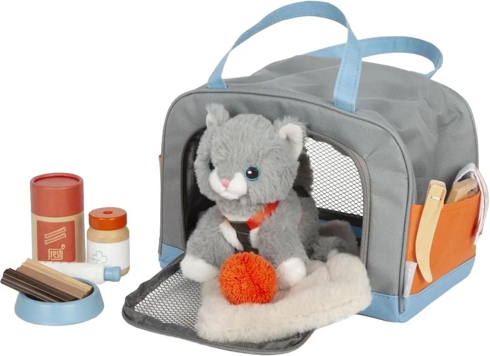 small foot GmbH&Co. KG Katze mit Tasche und Pflege-Set