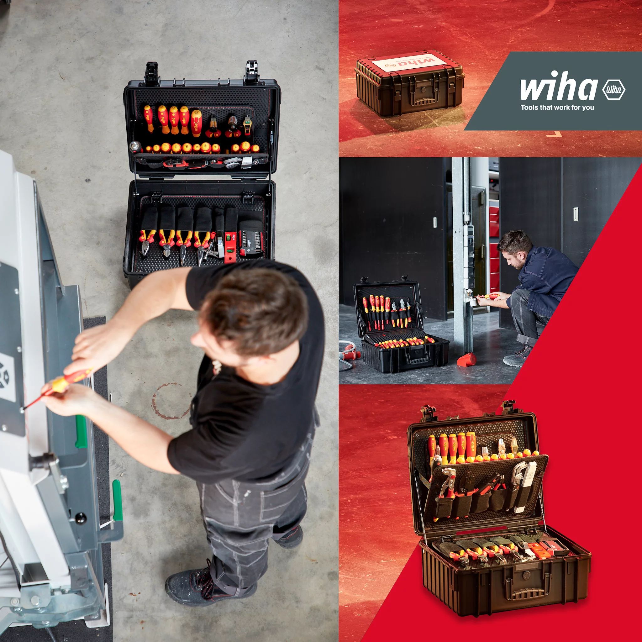 Wiha Werkzeug Set Elektriker Competence XL gemischt 81-tlg. inkl. Koffer