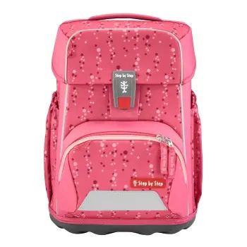 Step by Step BASIS Schulranzen-Set "Pink Bubbles", 4-teilig
