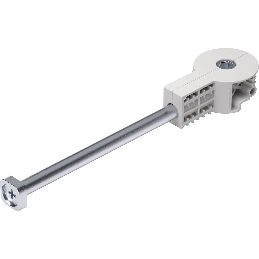ITALIANA FERRAMENTA Arbeitsplattenverbinder QuickTech 150mm Stahl/KS weißgrau