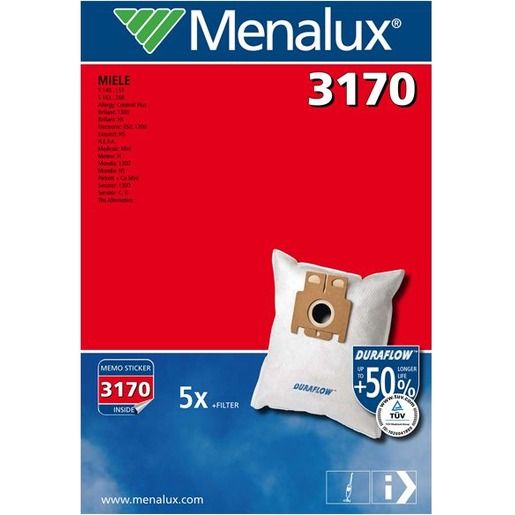 Menalux STAUBBEUTEL 5STK+1MOTO/+1MICRO / MENALU 3170 F.MIELE K/J 900196126