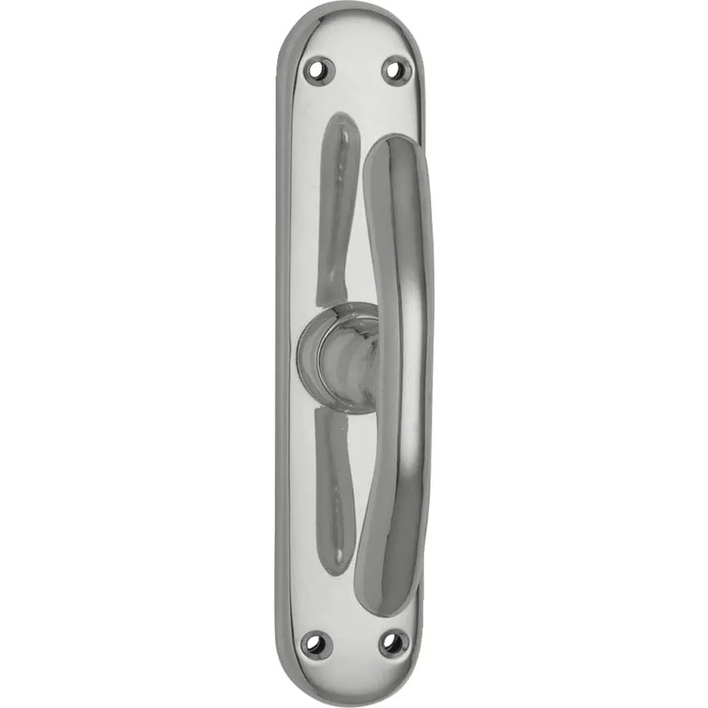 GRUNDMANN Fenstertrieb ELEGANT 521 - gebogen, Alu poliert