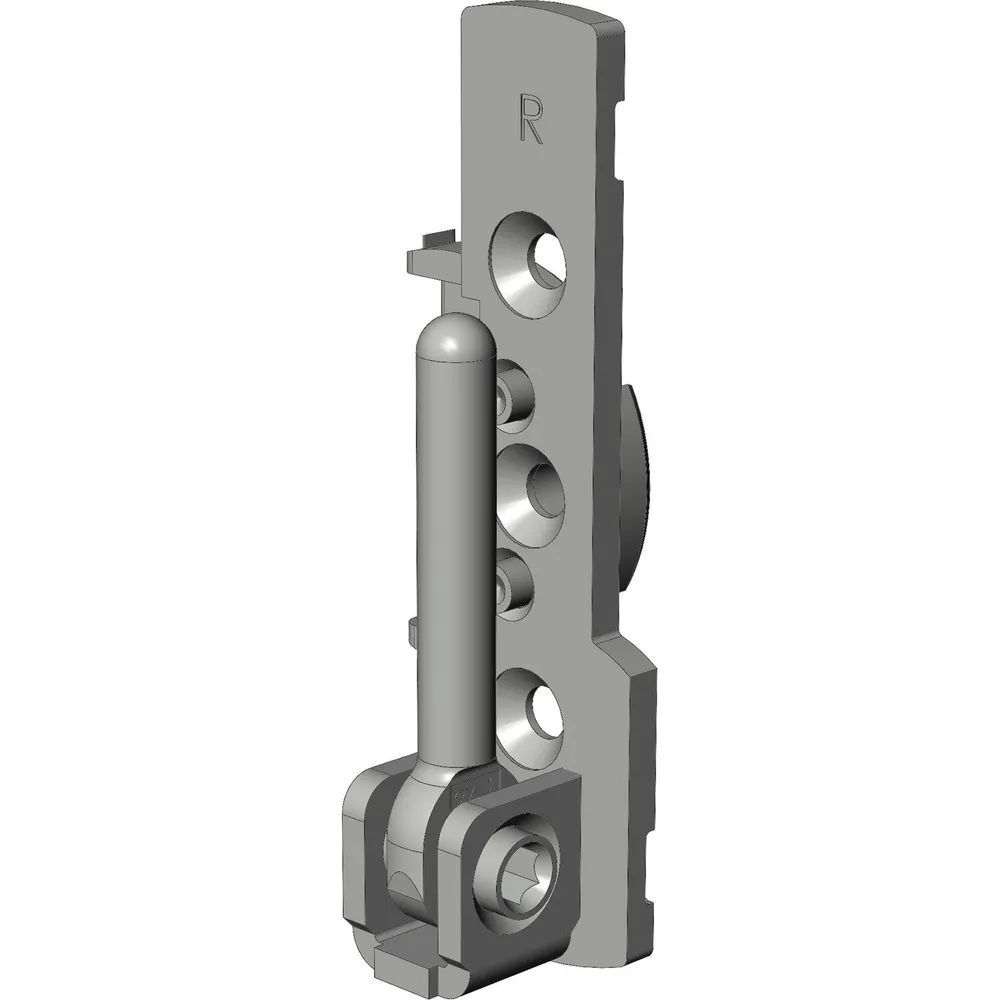WINKHAUS Ecklager EL.HT.18-12.RS, 12/18-9V/13V, 130 kg, rechts, silber