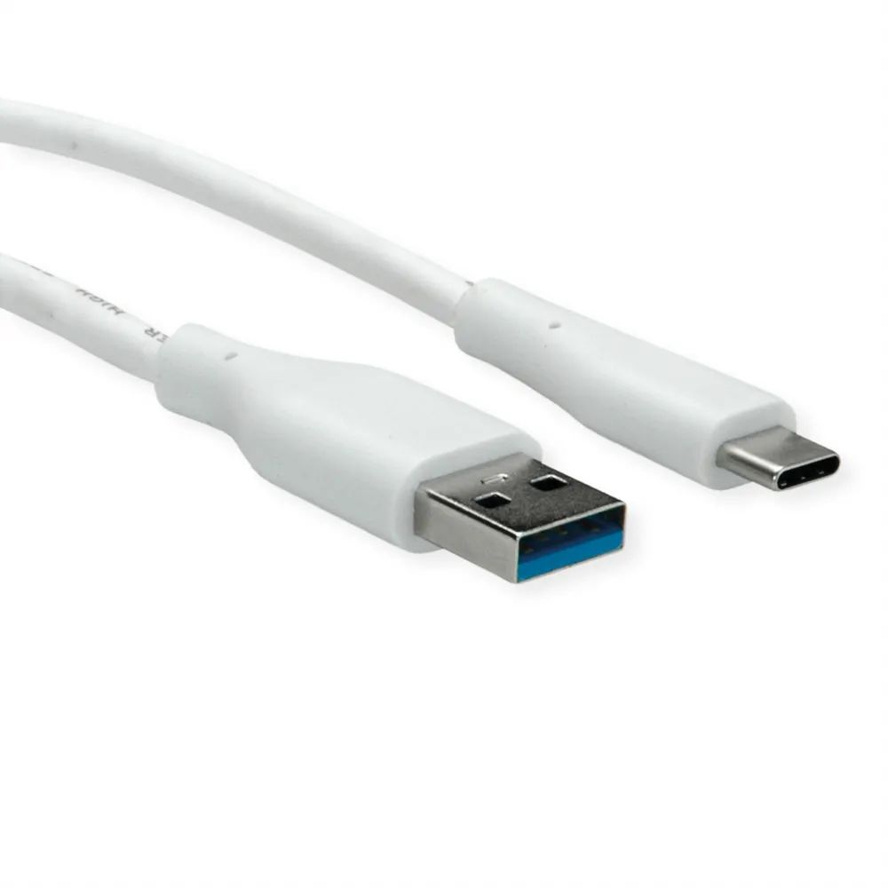 VALUE USB 3.2 Gen 1 Kabel, Typ-A-C, ST/ST, weiß, 2 m