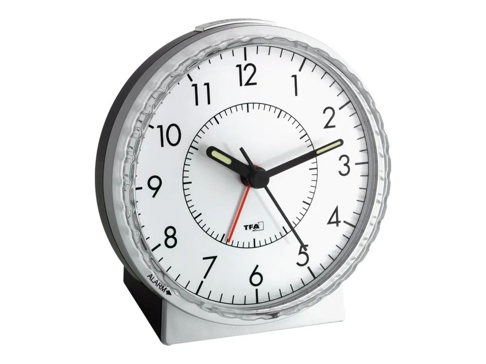 TFA Wecker - rund - Quarz - Schreibtisch