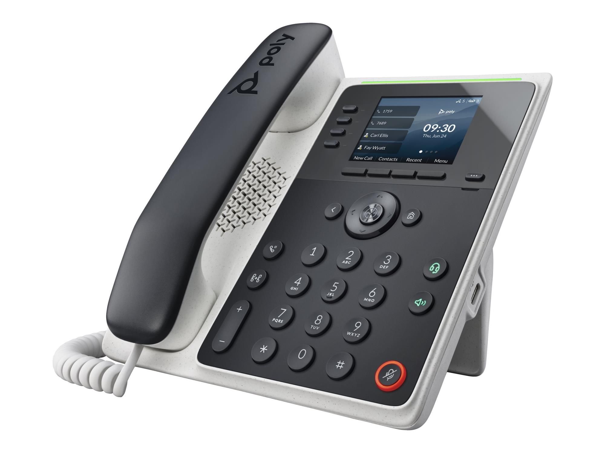 Poly Edge E220 - VoIP-Telefon mit Rufnummernanzeige/Anklopffunktion