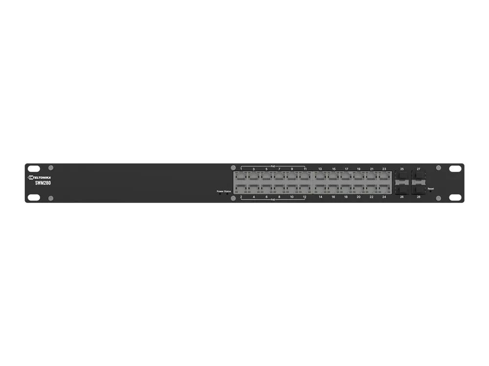 Teltonika SWM280 - Switch - L2+ - managed - 24 x 10/100/1000 (12 PoE+)