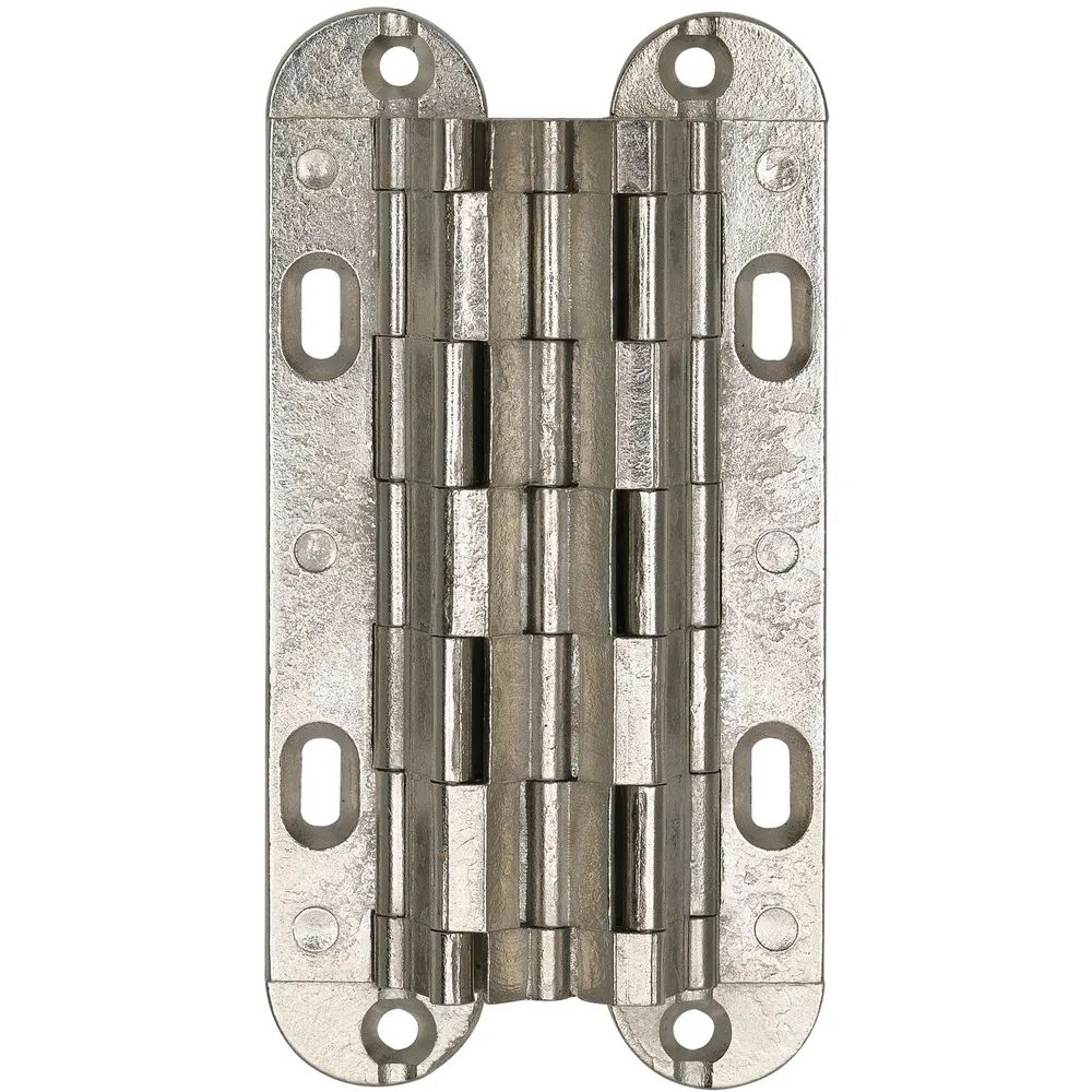 MICRON Sepa Einlass-Scharnier, 88x18 mm, ÖW 180 Grad, Messing vernickelt matt