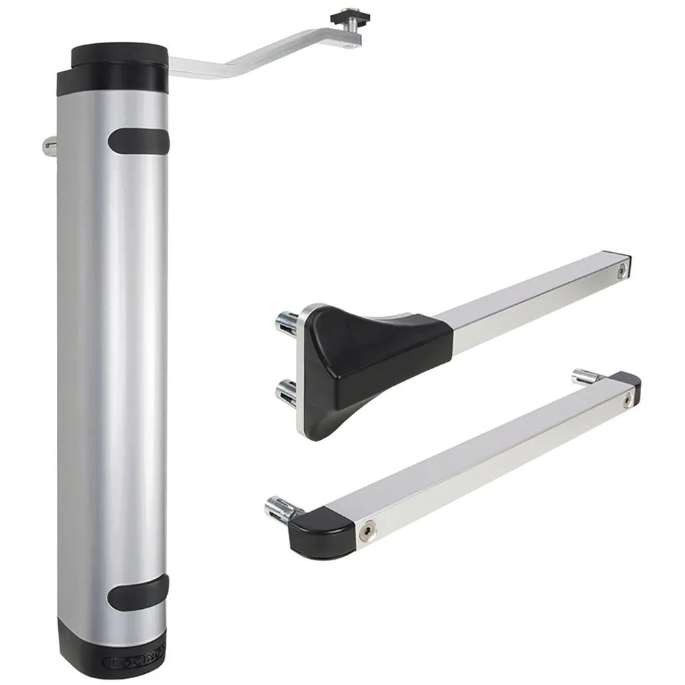 Locinox Türschließer Verticlose-2, für 90° und 180° Öffnung, Aluminium silberfärbig