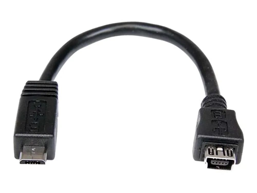 StarTech.com 15 cm Micro USB auf Mini USB-Adapterkabel – Stecker/Buchse - USB-Adapter - Mini-USB, Typ B (W)