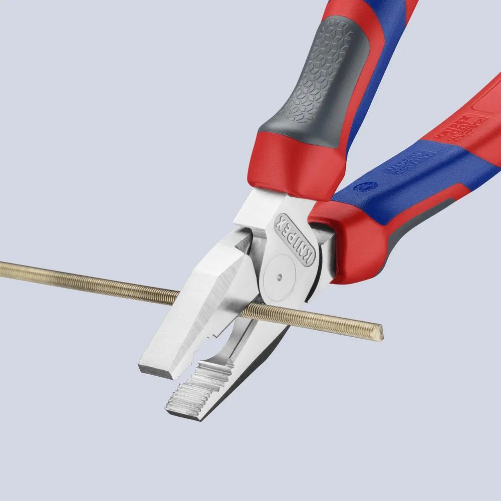 KNIPEX Kraft-Kombizange mit Comfort-Griffen verchromt 184 mm