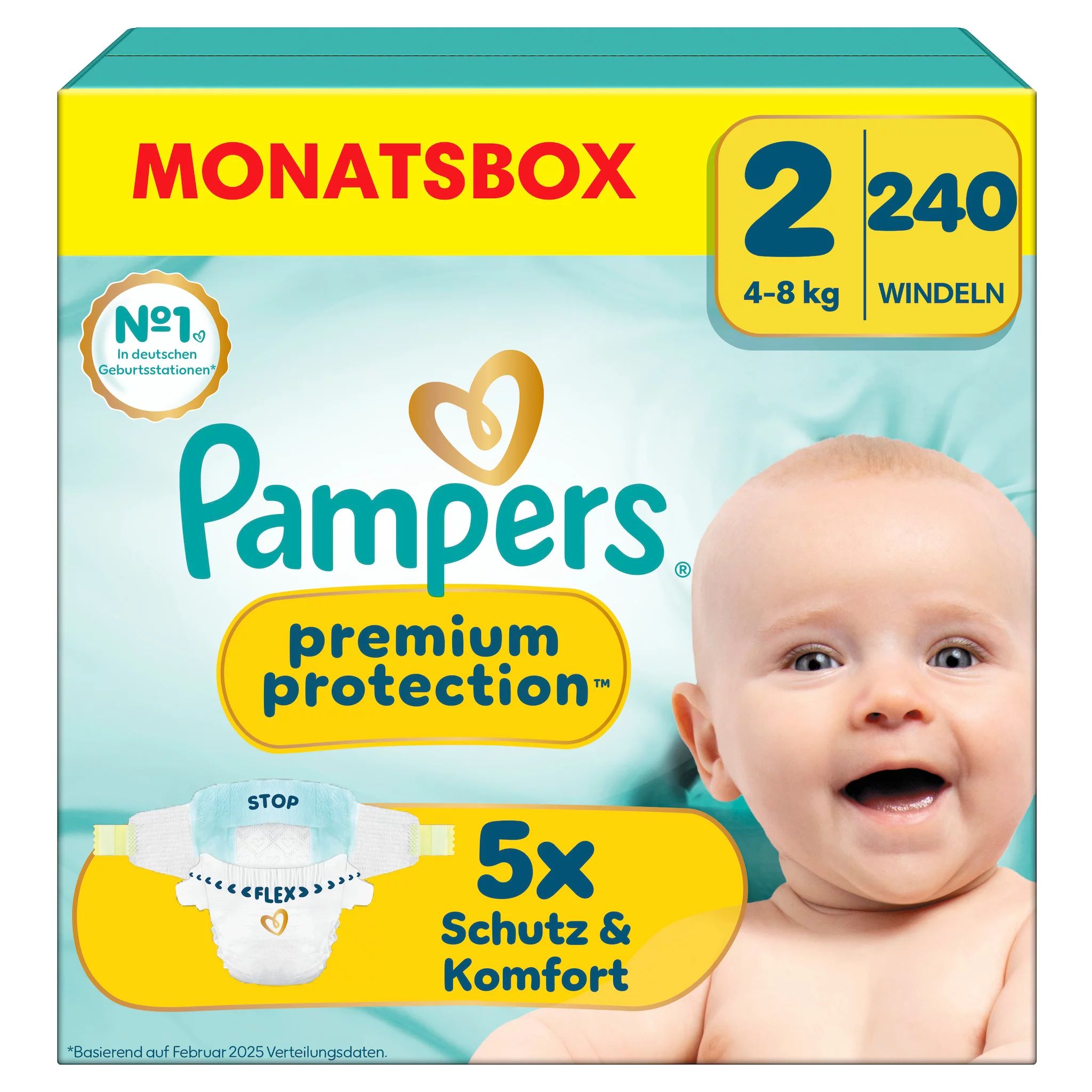 Pampers Premium Protection New Baby Gr.2 Mini 4-8kg 