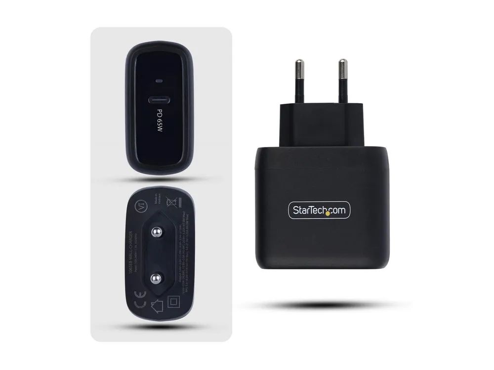 StarTech.com Startech - Netzteil - Kompakt, GaN - 65 watt - 5 A - PD 3.0, PD/PPS (USB-C)