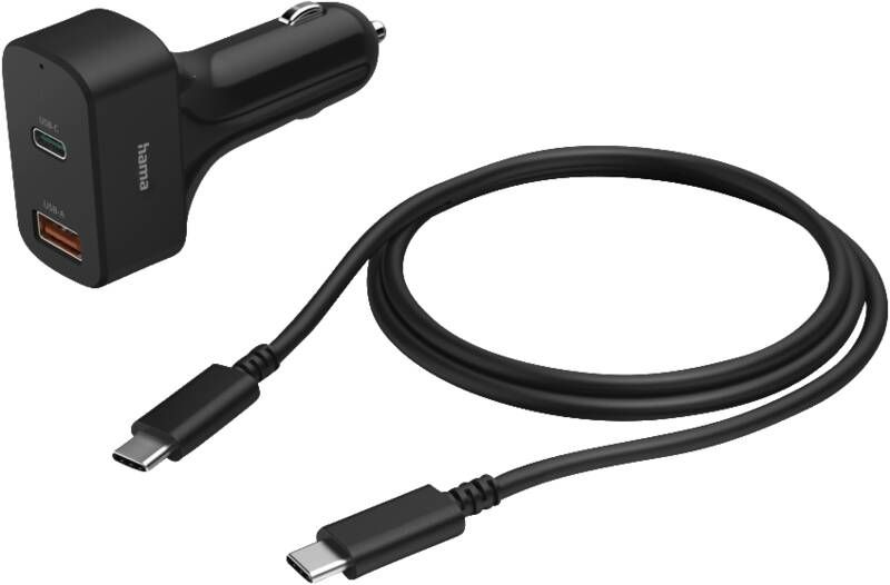 Hama KFZ-Netzteil 200018 USB-C Kfz-Notebook-Netzteil, 65W