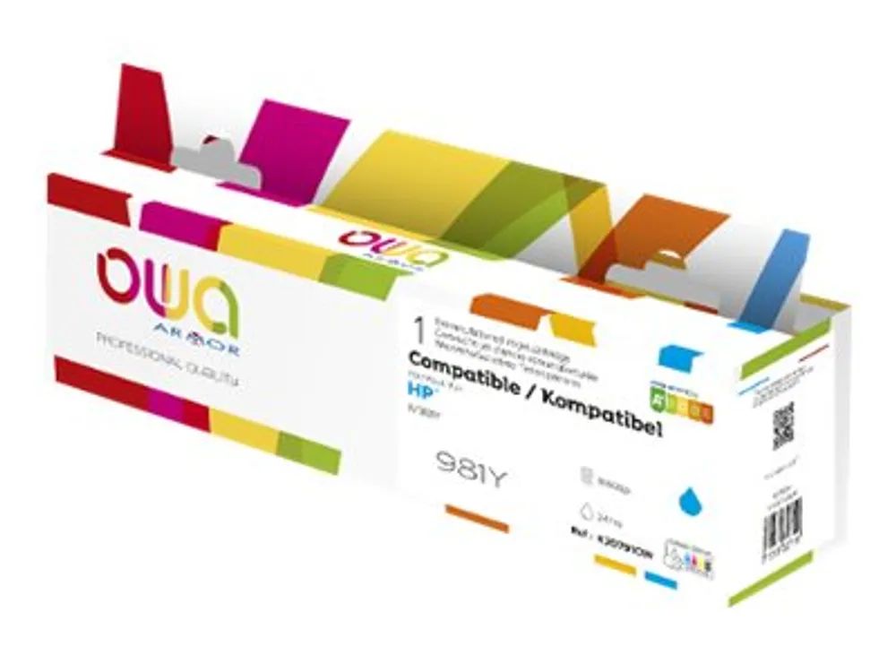 Armor OWA - 247 ml - Cyan - kompatibel - Box - wiederaufbereitet - Tintenpatrone (Alternative zu: HP 981Y)