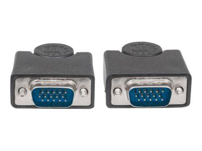 Manhattan VGA Monitor Cable, 1.8m, Black, Male to Male, HD15, Cable of higher SVGA Specification (fully compatible)