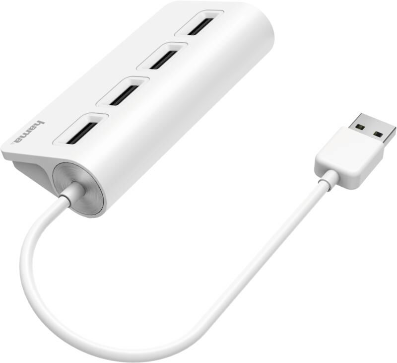 Hama 200120 USB-Hub, 4 Ports, 480 Mbit/s