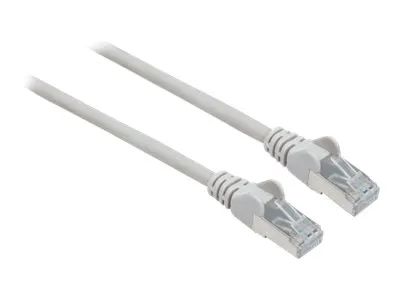 Intellinet Network Patch Cable, Cat7 Cable/Cat6A Plugs, 0.25m, Grey, Copper, S/FTP, LSOH / LSZH, PVC, RJ45, Gold Plated Contacts, Snagless, Booted, Lifetime Warranty, Polybag - Patch-Kabel - RJ-45 (M)