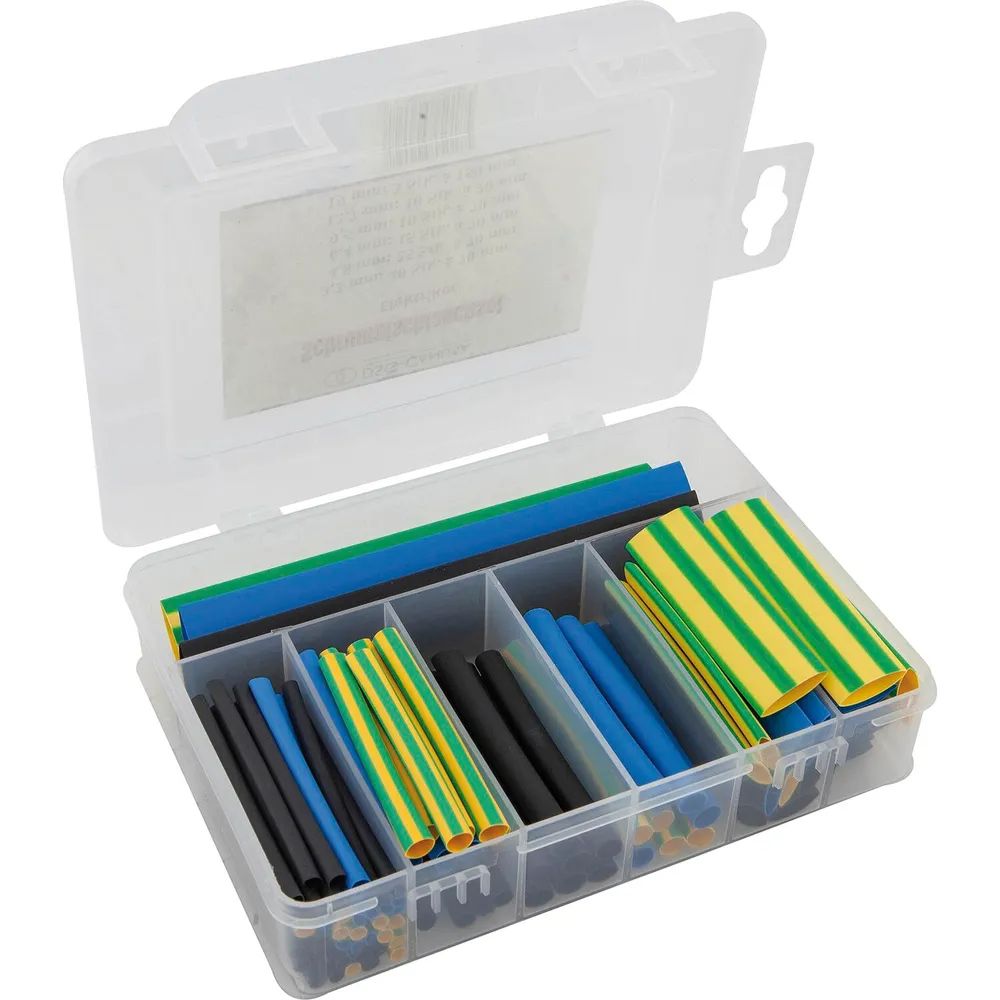 Edler Systems Kabeltechnik GmbH Sortimentsbox Schrumpfschlauch schwarz, blau, gelb/grün