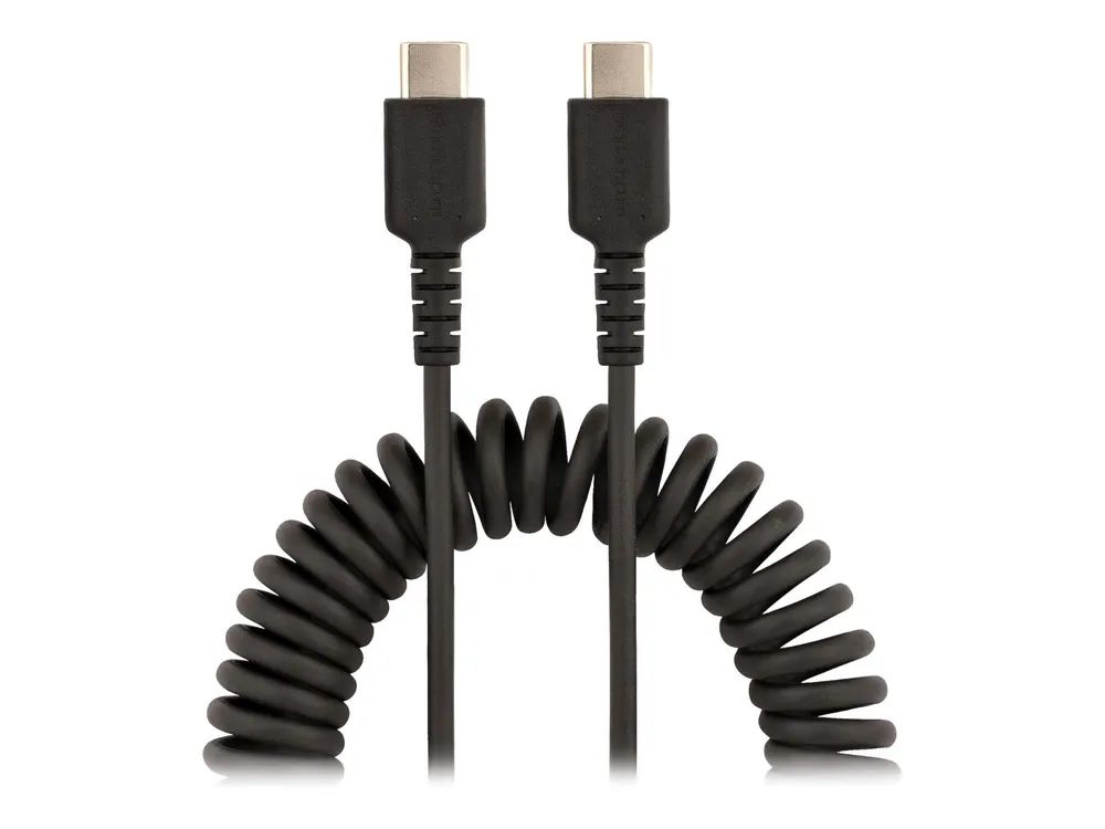 StarTech.com 50cm USB C auf USB C Kabel, Spiralkabel, USB C 2.0 Kabel - USB-Kabel - 24 pin USB-C (M)