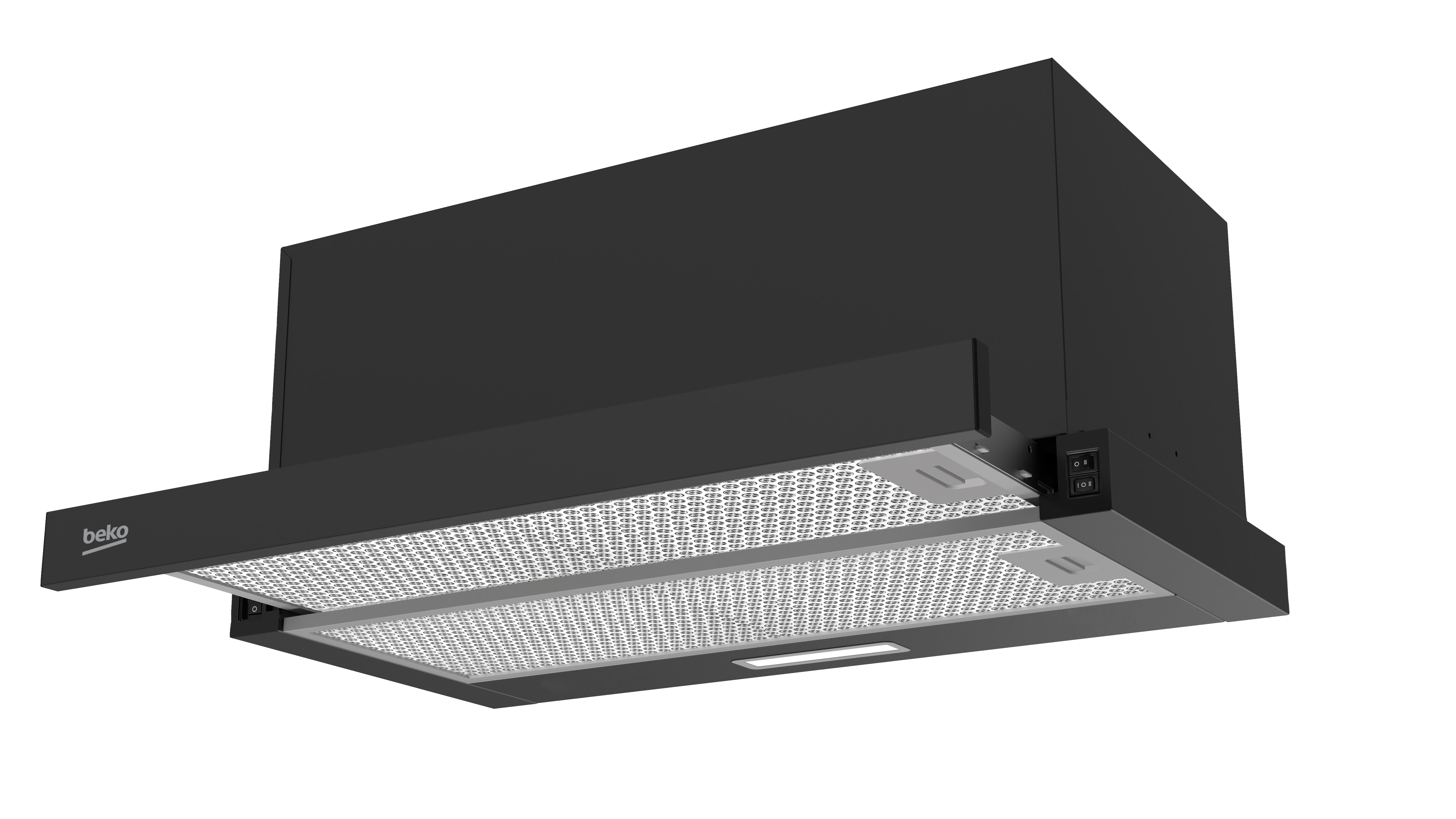 Beko HNT61520BH Teleskophaube, 60 cm, Schwarz