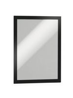 Durable DURAFRAME - Dokumentenhalterung - Oberflächenmontage - für A4 - doppelseitig - Schwarz (Packung mit 2)